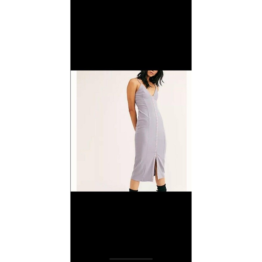 Free People (Intimately) Make It Snappy Women's Grey and Purple Dress XS